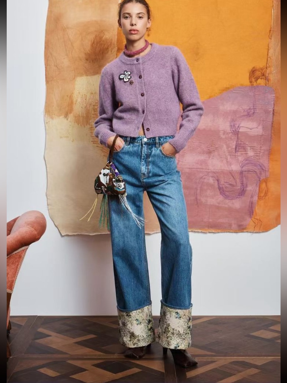 Alemais Reggie sequin-embellished mohair, alpaca and wool cardigan
